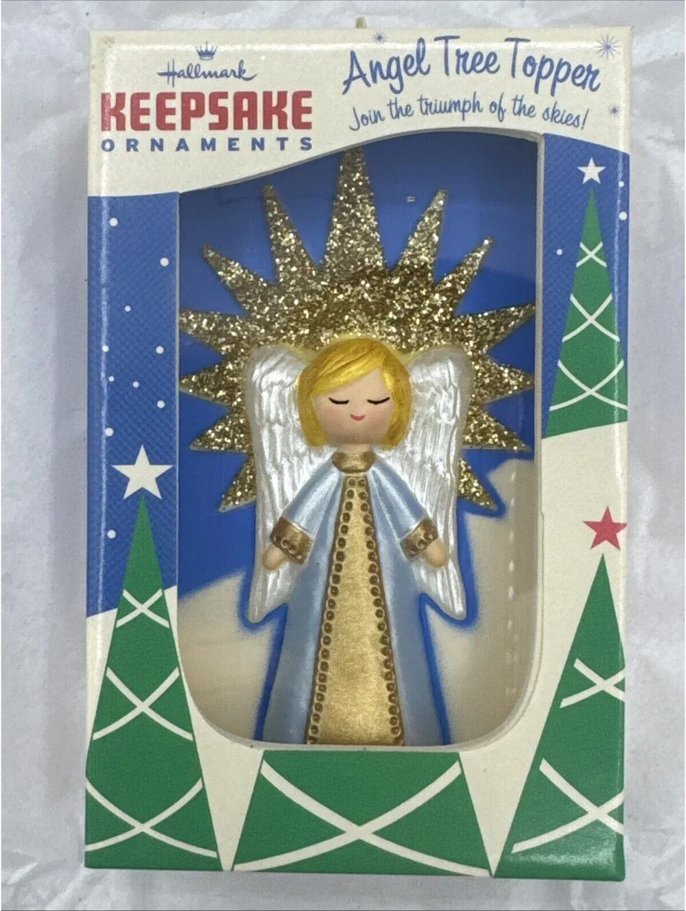 2018 Hallmark Keepsake NIFTY FIFTIES ANGEL TREE TOPPER ORNAMENT New